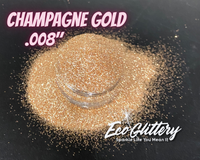 Light Gold Biodegradable Glitter | Cosmetic glitter | .008 Ultrafine | wholesale biodegradable glitter for lip gloss, tumbler glitter, resin