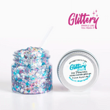 Ice Princess - Chunky Glitter GeI - Festival Glitter .65oz, Dance, cheer glitter, aloe gel