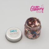 Secret Valentine - Rose Pink Glitter Gel-Festival glitter| festival looks | dance makeup | Cheer makeup | Chunky Glitter