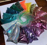 Lavender Glitter | Cosmetic Grade Chunky Glitter | Solvent Resistant | .062 hex | For Face Body Hair | Tumbler Glitter