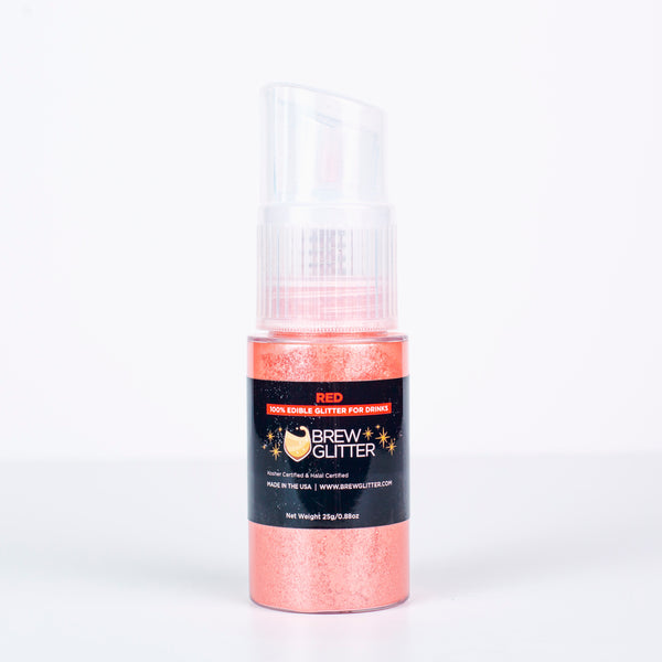 Red Edible Glitter for Drinks Glitter Spray Pump – Glittery - Your