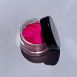 Lit Pink Face and body UV Glitter, Lit Pink 125" Chunky, blacklight reactive, makeup, slime, resin, tumbler, diy glitter