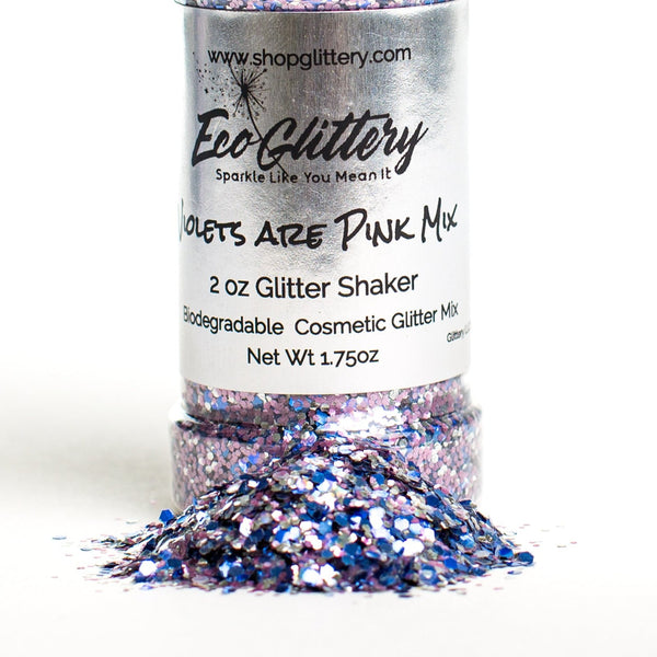 Violets are Pink Chunky Glitter Mix Glitter for lip gloss, face, body, –  Glittery - Your #1 source for all kinds of glitter products!