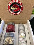 Reagan Redhawks Custom Cheer Glitter Set--Red and Gold