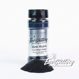 Onyx Black - Bulk Biodegradable glitter | .008 Ultrafine | Body Safe | glitter eyeshadow, wholesale glitter for lip gloss, tumbler, compostabl