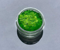 Lit Green Face and body UV Glitter, Lit green .094" Chunky, blacklight reactive, makeup, slime, resin, tumbler, diy glitter
