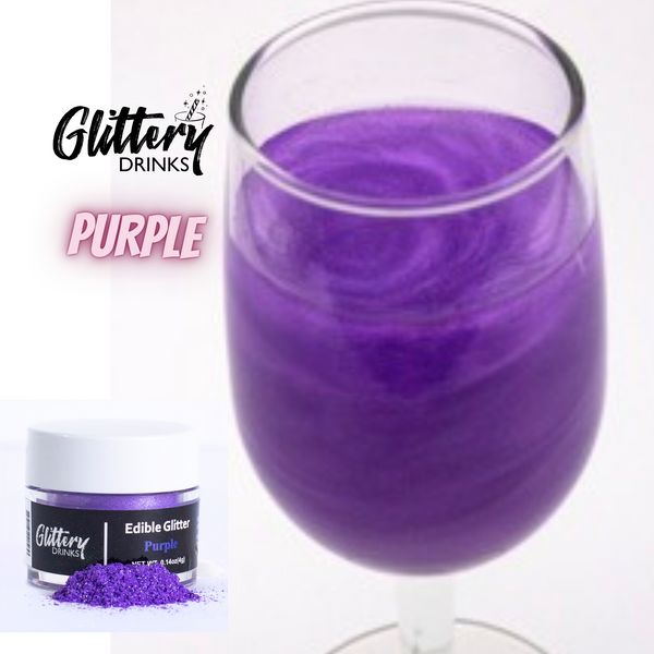 Glittery Drinks Purple Drink Glitter