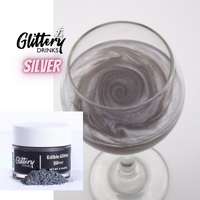 Glittery Drinks Silver Drink Glitter
