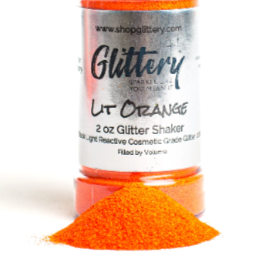 Bulk Blacklight glitter - Lit Orange 008" Face and body UV Glitter, tumbler glitter, glitter diy, glitter for business