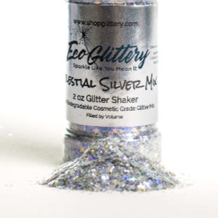 Celestial Silver Star Chunky Glitter Mix Glitter for lip gloss