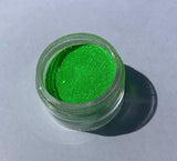 Cosmetic grade lime green glitter .008 Ultrafine blacklight, makeup, slime, resin, tumbler, diy