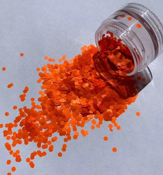 Cosmetics - Face Paint Glitter, Orange Electro UV, 16oz refill