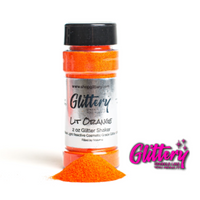 Bulk Blacklight glitter - Lit Orange 008" Face and body UV Glitter, tumbler glitter, glitter diy, glitter for business