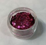 Biodegradable Peony Pink Cosmetic Grade Chunky Glitter .062", Festivals, Raves, Dance, Cruelty Free, Guilt Free Glitter