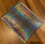 Holographic Silver Bubble Mailer| Pack of 12 | Size 8.5” x 12”
